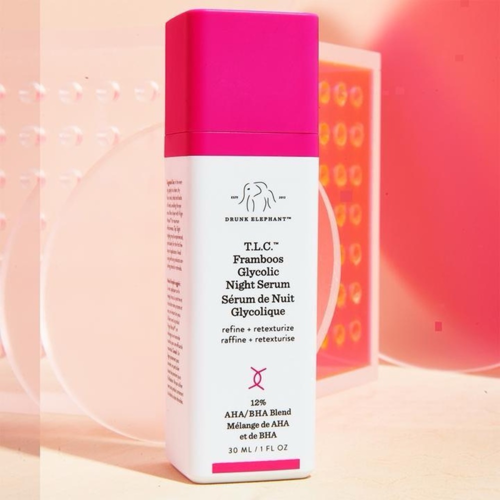 Drunk Elephant TLC Framboos Glycolic Serum 1oz NIB